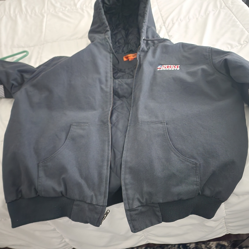Heavy duty SRM jacket with hoodie
